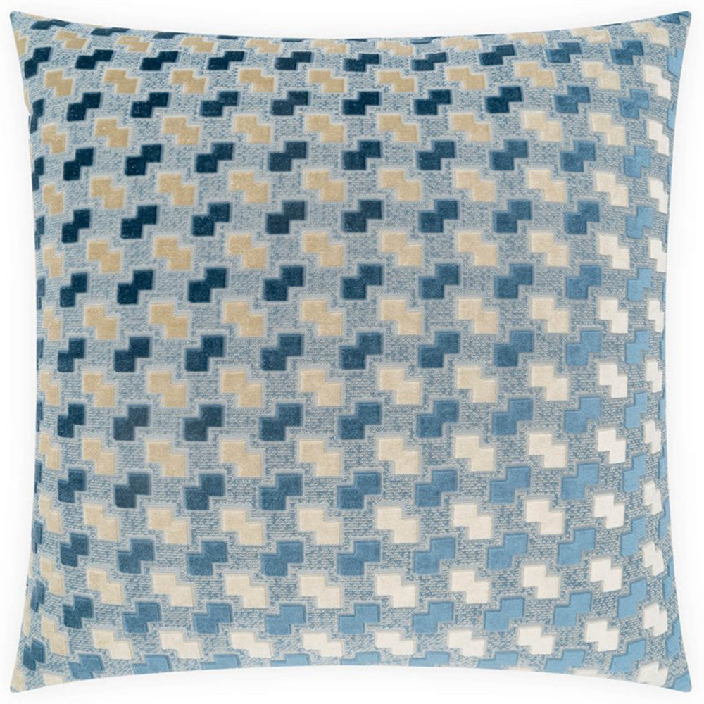 Offset Pillow, Azure