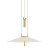 Emmons Pendant, Aged Brass/Soft White