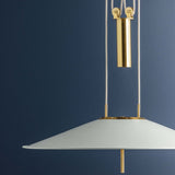 Emmons Pendant, Aged Brass/Soft White