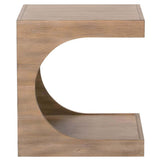 Dune Rectangular End Table, Driftwood