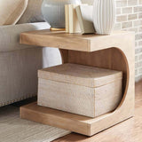 Dune Rectangular End Table, Driftwood