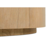 Delray Round Cocktail Table, White