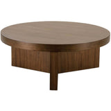 Capri Round Cocktail Table, Auburn