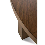 Capri Round Cocktail Table, Auburn
