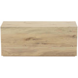 Indira Rectangular End Table, Vintage Oak