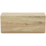 Indira Rectangular End Table, Vintage Oak