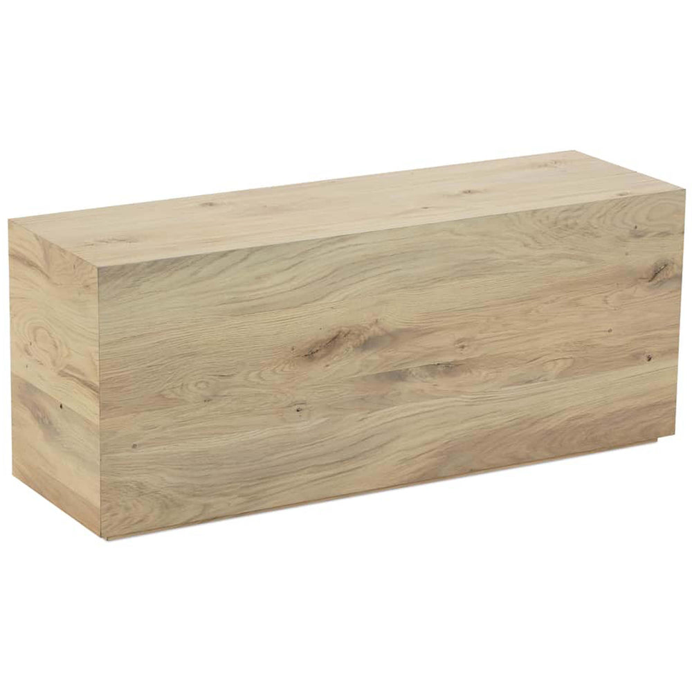 Indira Rectangular End Table, Vintage Oak