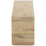 Indira Rectangular End Table, Vintage Oak