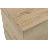 Indira Rectangular End Table, Vintage Oak