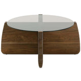 Nova Round Glass Top Cocktail Table, Caraway