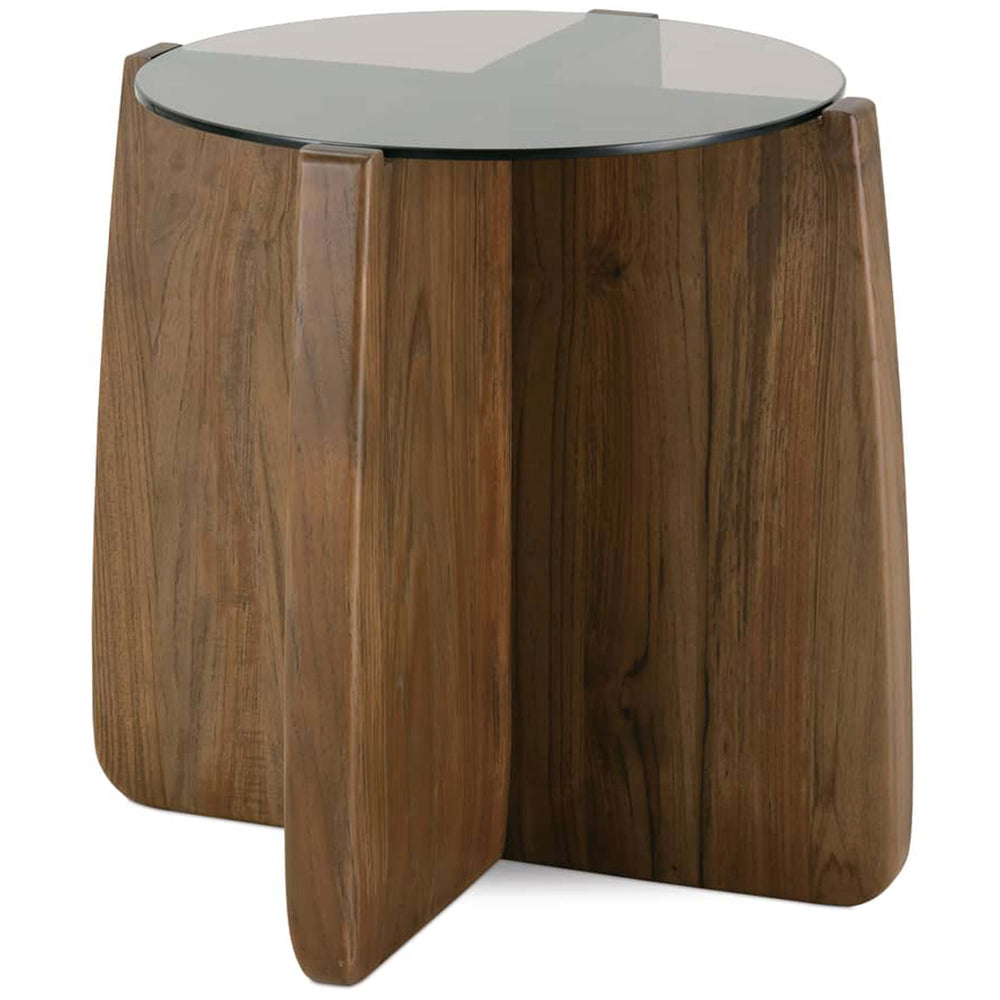 Nova Round End Table, Caraway
