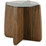 Nova Round End Table, Caraway