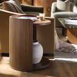 Kindred Alternate Round End Table, Sesame