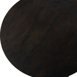 Aperture Accent Table, Brass/Black-Furniture - Accent Tables-High Fashion Home