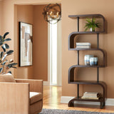 Bia Etagere, Chocolate-Furniture - Storage-High Fashion Home