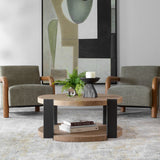 Loana Coffee Table, Natural-Furniture - Accent Tables-High Fashion Home