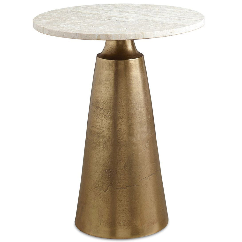 Midsummer Accent Table, Brass
