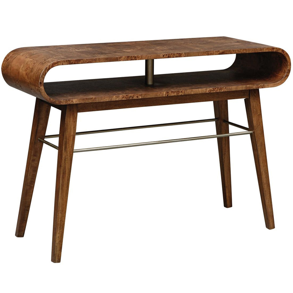 Ledger Console Table, Burl