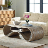 Montrose Coffee Table, White Washed-Furniture - Accent Tables-High Fashion Home
