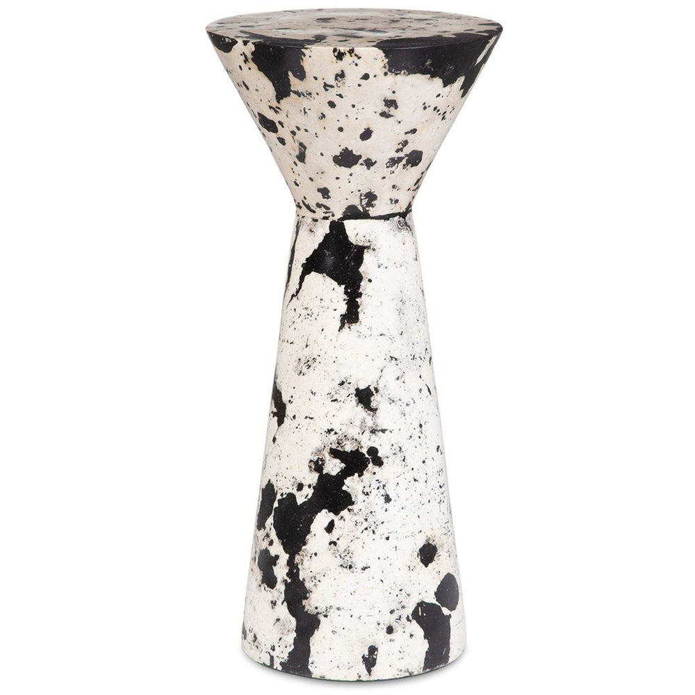 Lenora Drink Table, Black/White