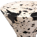 Lenora Drink Table, Black/White