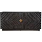 Faulkner 4 Door Cabinet, Dark Natural