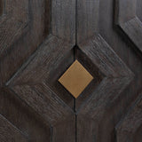 Faulkner 4 Door Cabinet, Dark Natural