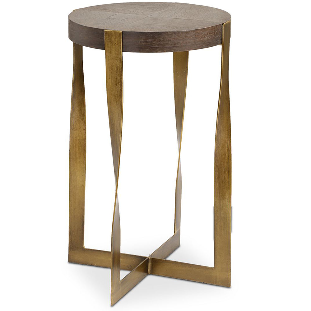 Drew Accent Table, Brass