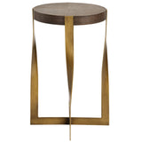 Drew Accent Table, Brass