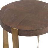 Drew Accent Table, Brass