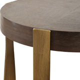Drew Accent Table, Brass