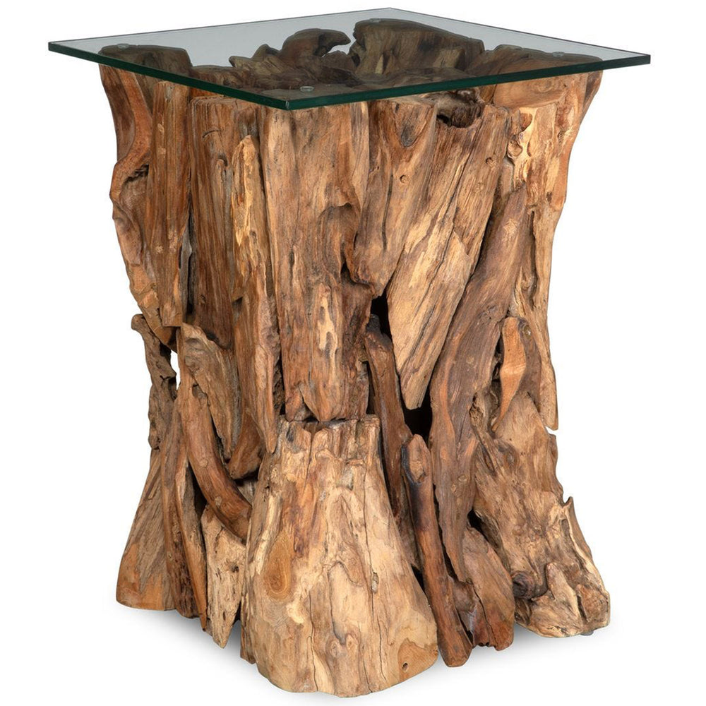 Rozel End Table, Natural-Furniture - Accent Tables-High Fashion Home