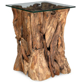 Rozel End Table, Natural-Furniture - Accent Tables-High Fashion Home