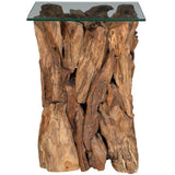 Rozel End Table, Natural-Furniture - Accent Tables-High Fashion Home