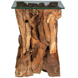Rozel End Table, Natural-Furniture - Accent Tables-High Fashion Home