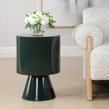 Denison Accent Table, Forest Green-Furniture - Accent Tables-High Fashion Home