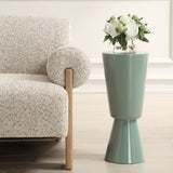 Sabetha Drink Table, Sea Foam Green-Furniture - Accent Tables-High Fashion Home