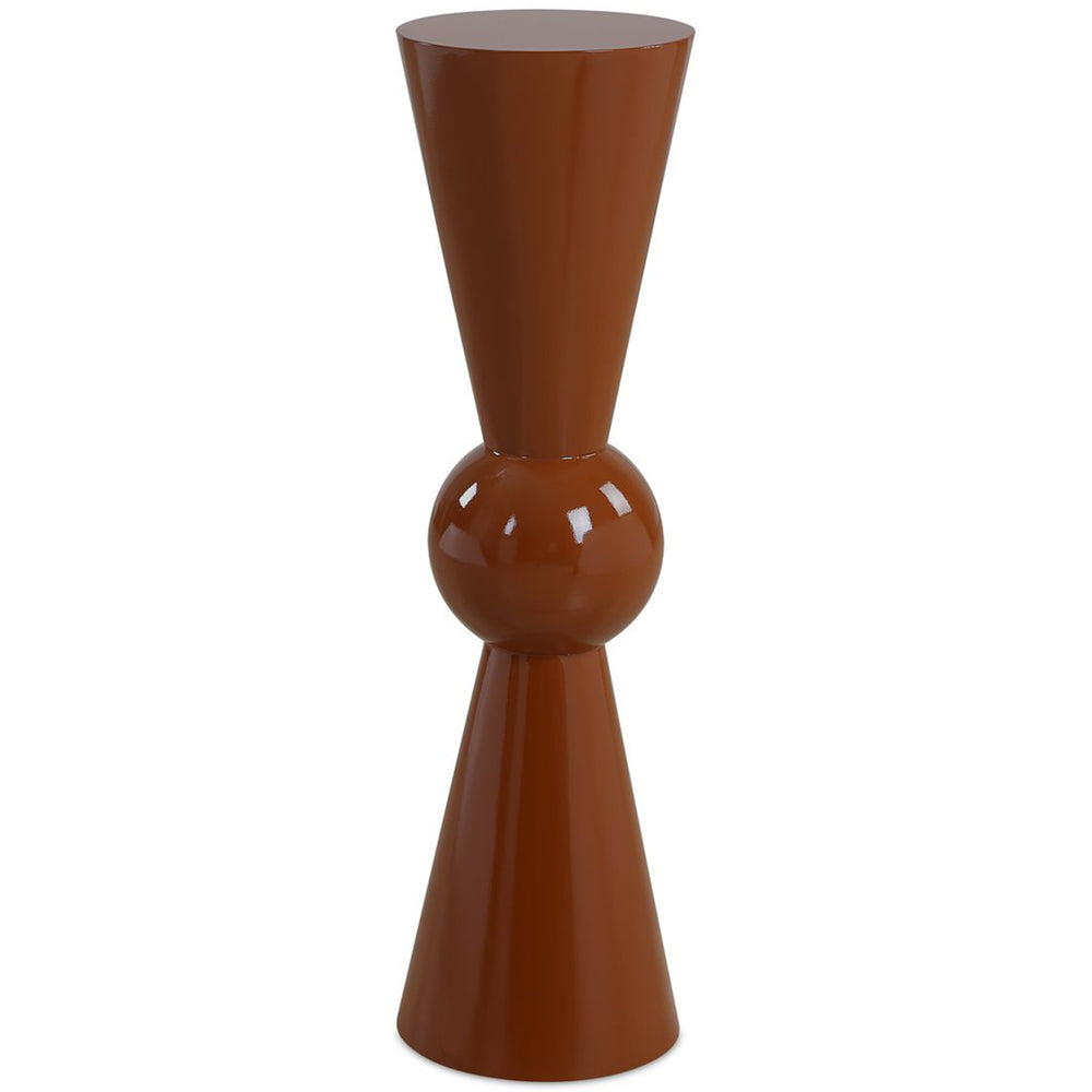 Hepler Drink Table, Terracotta-Furniture - Accent Tables-High Fashion Home