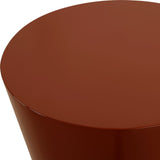 Hepler Drink Table, Terracotta-Furniture - Accent Tables-High Fashion Home