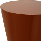 Hepler Drink Table, Terracotta-Furniture - Accent Tables-High Fashion Home