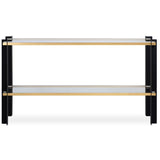 Cunene Console Table, Black/Gold