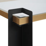 Cunene Console Table, Black/Gold