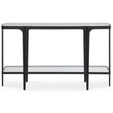 Atchison Console Table, Satin Black-Furniture - Accent Tables-High Fashion Home