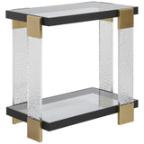 Bendena Side Table, Black/Gold