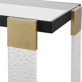 Bendena Side Table, Black/Gold