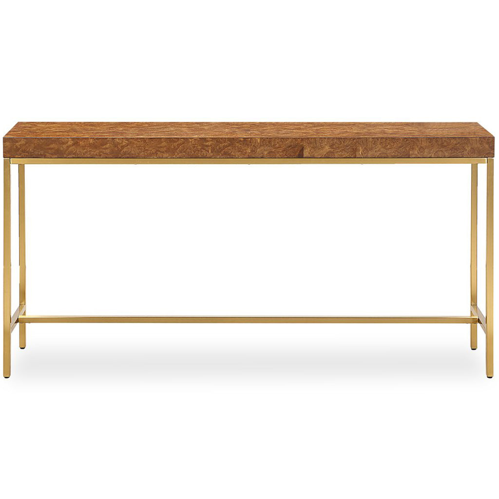 Moran Console Table, Burl – High Fashion Home