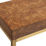 Moran Console Table, Burl-Furniture - Accent Tables-High Fashion Home