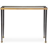 Stiletto Console Table, Black/Gold-Furniture - Accent Tables-High Fashion Home