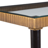 Stiletto Console Table, Black/Gold-Furniture - Accent Tables-High Fashion Home