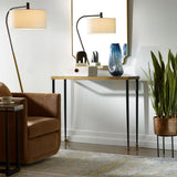 Stiletto Console Table, Black/Gold-Furniture - Accent Tables-High Fashion Home